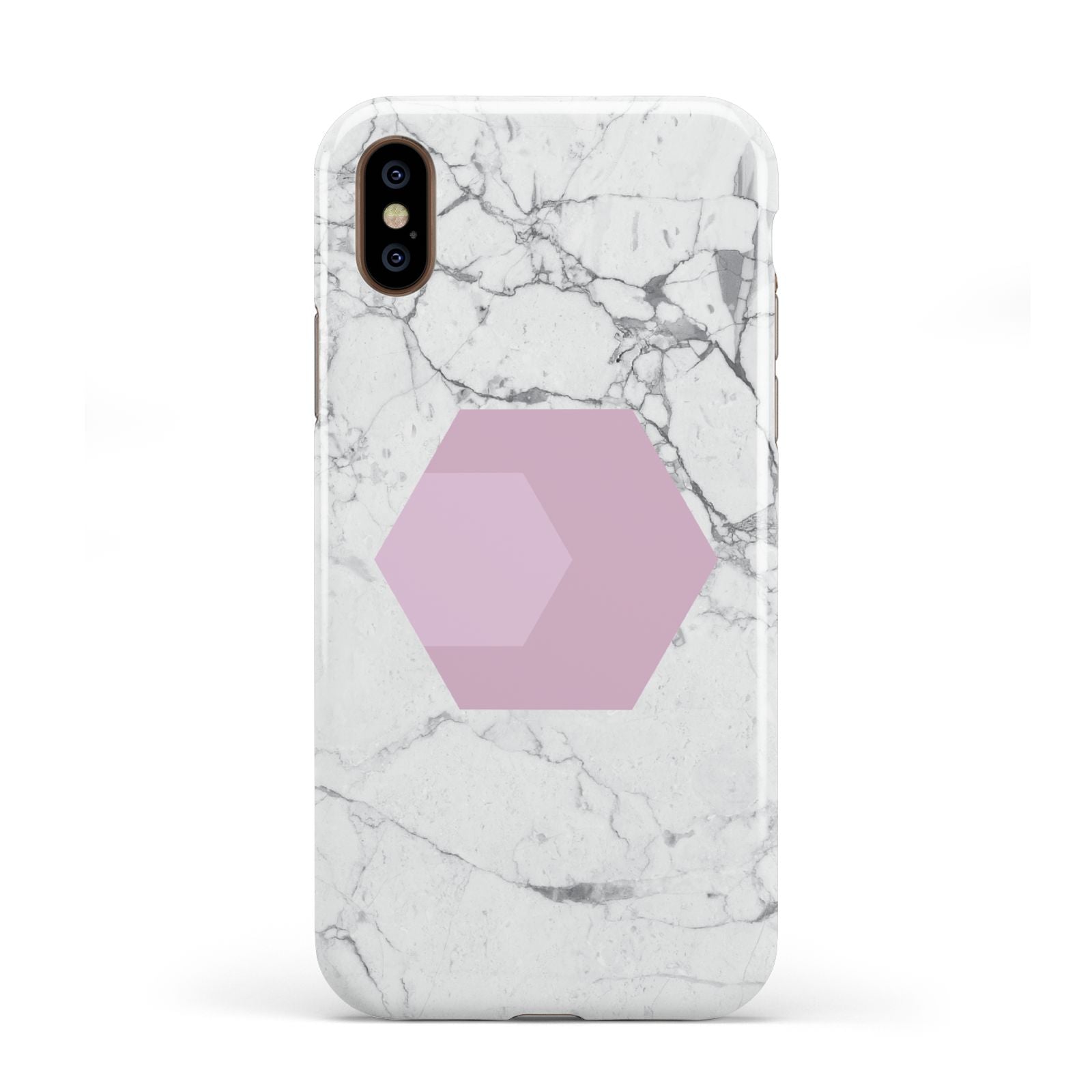 Marble White Grey Carrara Apple iPhone XS 3D Tough