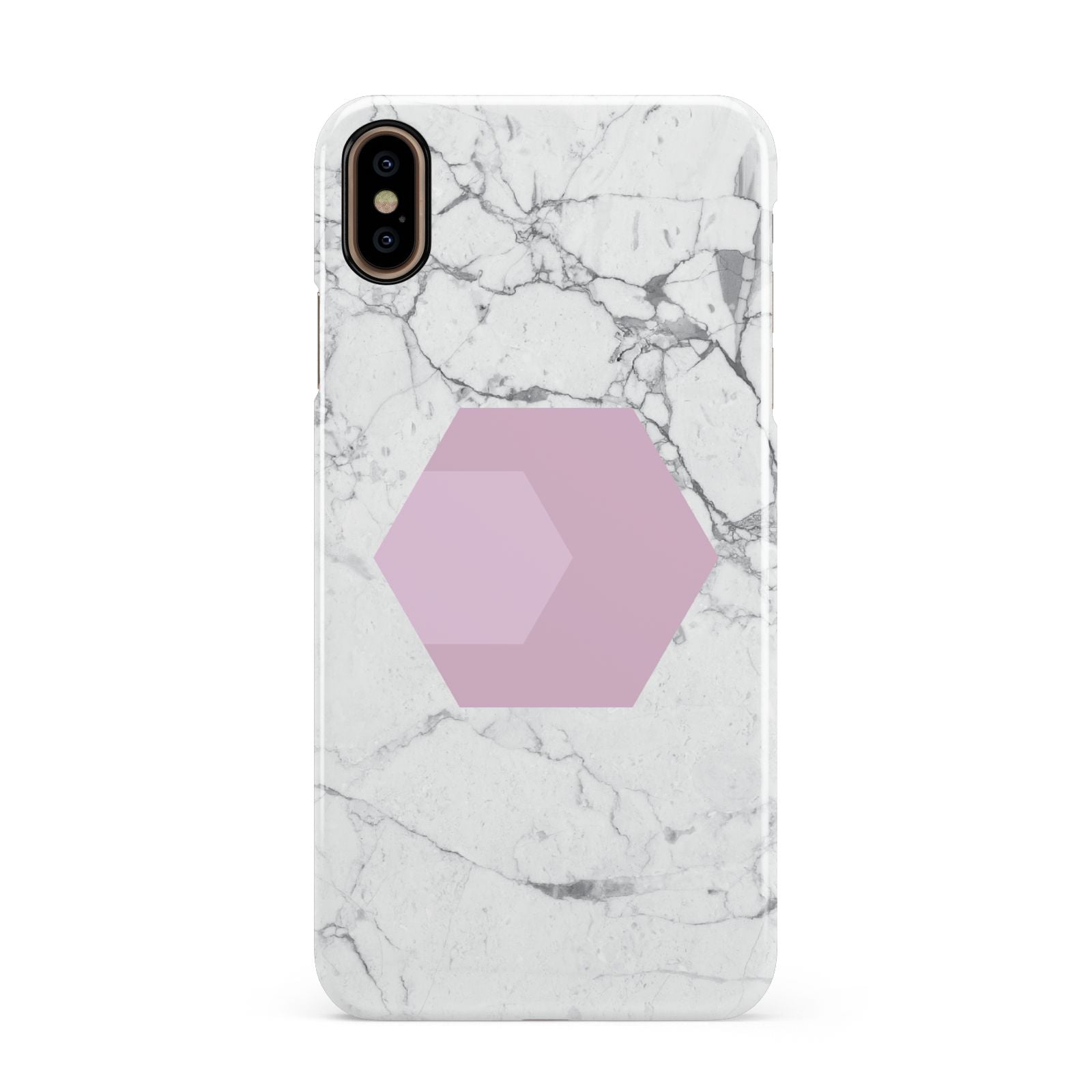 Marble White Grey Carrara Apple iPhone Xs Max 3D Snap Case