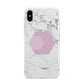 Marble White Grey Carrara Apple iPhone Xs Max 3D Tough Case