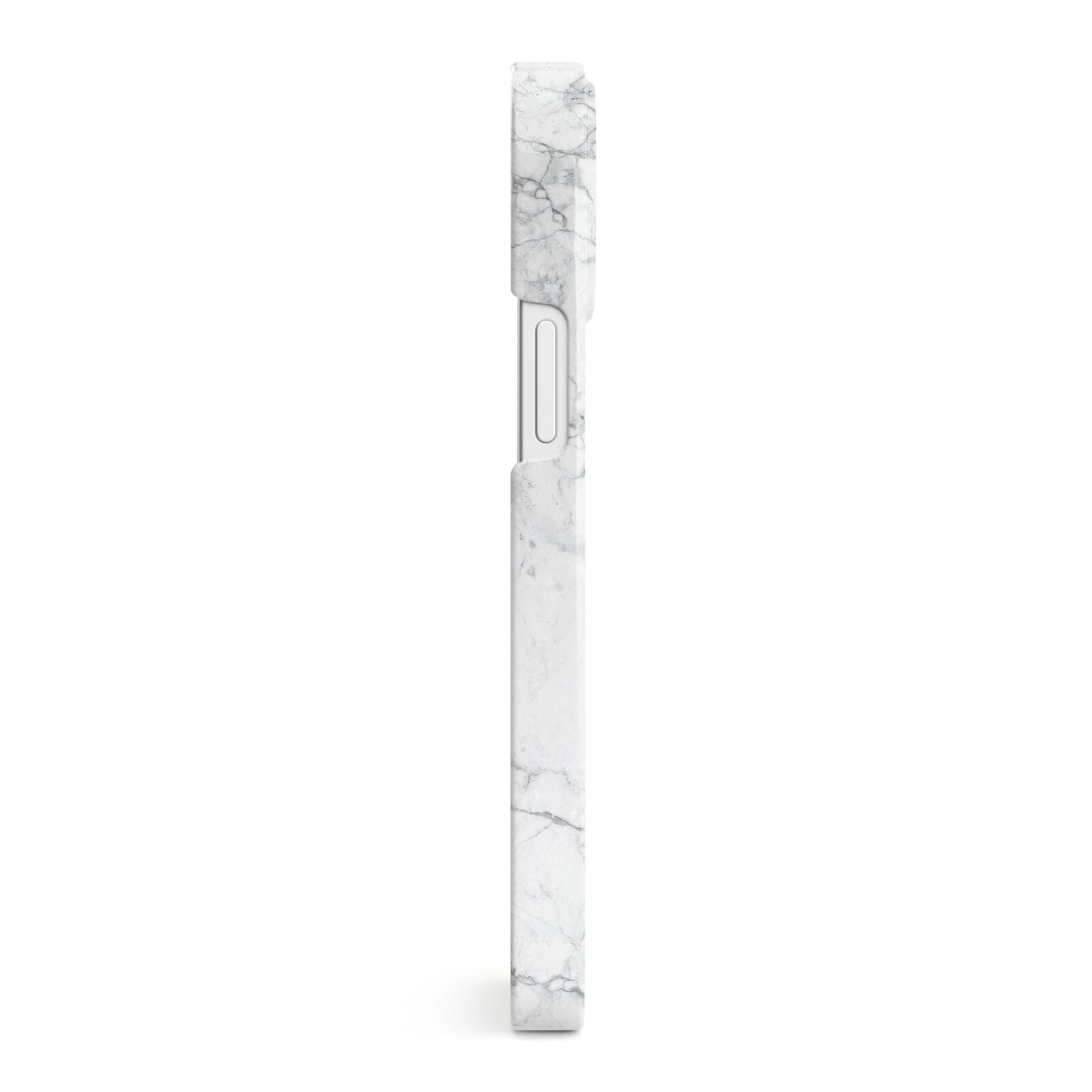 Marble White Grey Carrara iPhone 13 Mini Side Image 3D Snap Case