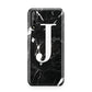 Marble White Initial Personalised Huawei Enjoy 10s Phone Case