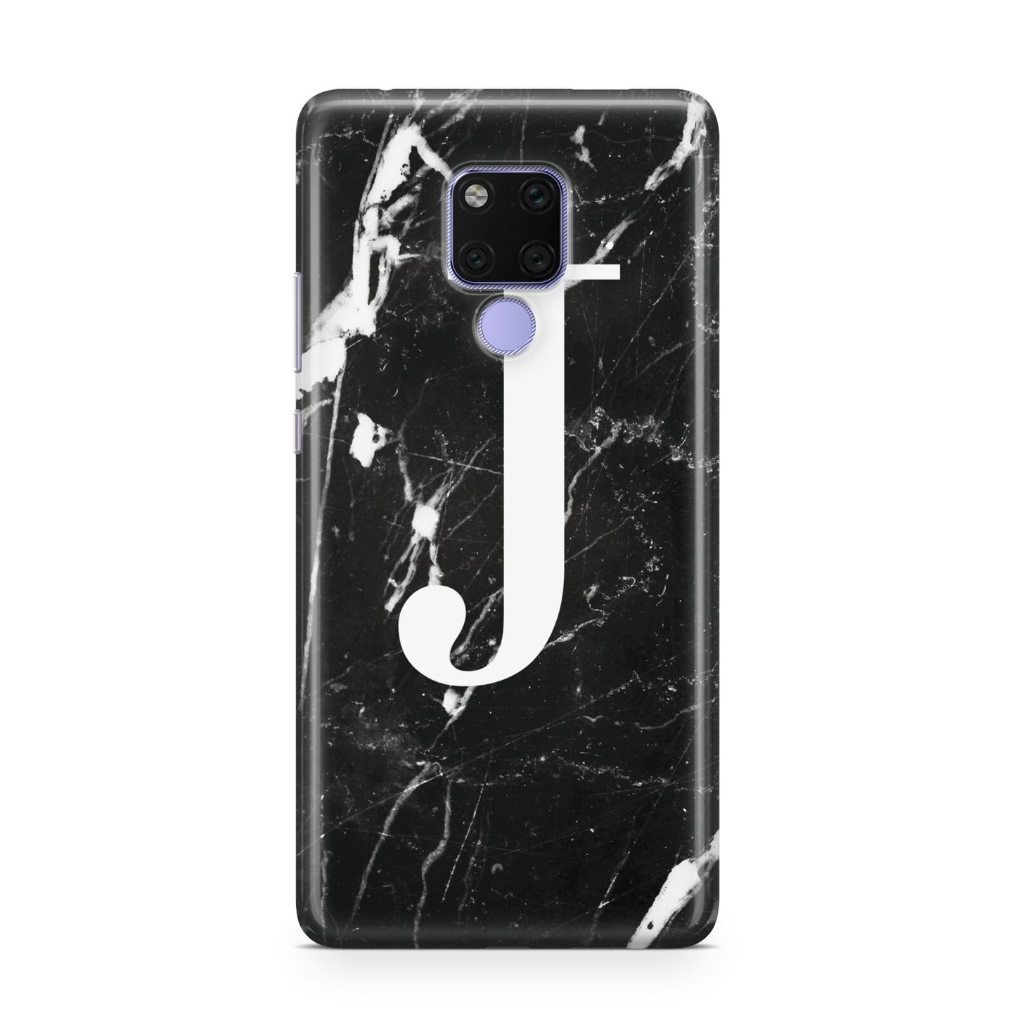 Marble White Initial Personalised Huawei Mate 20X Phone Case