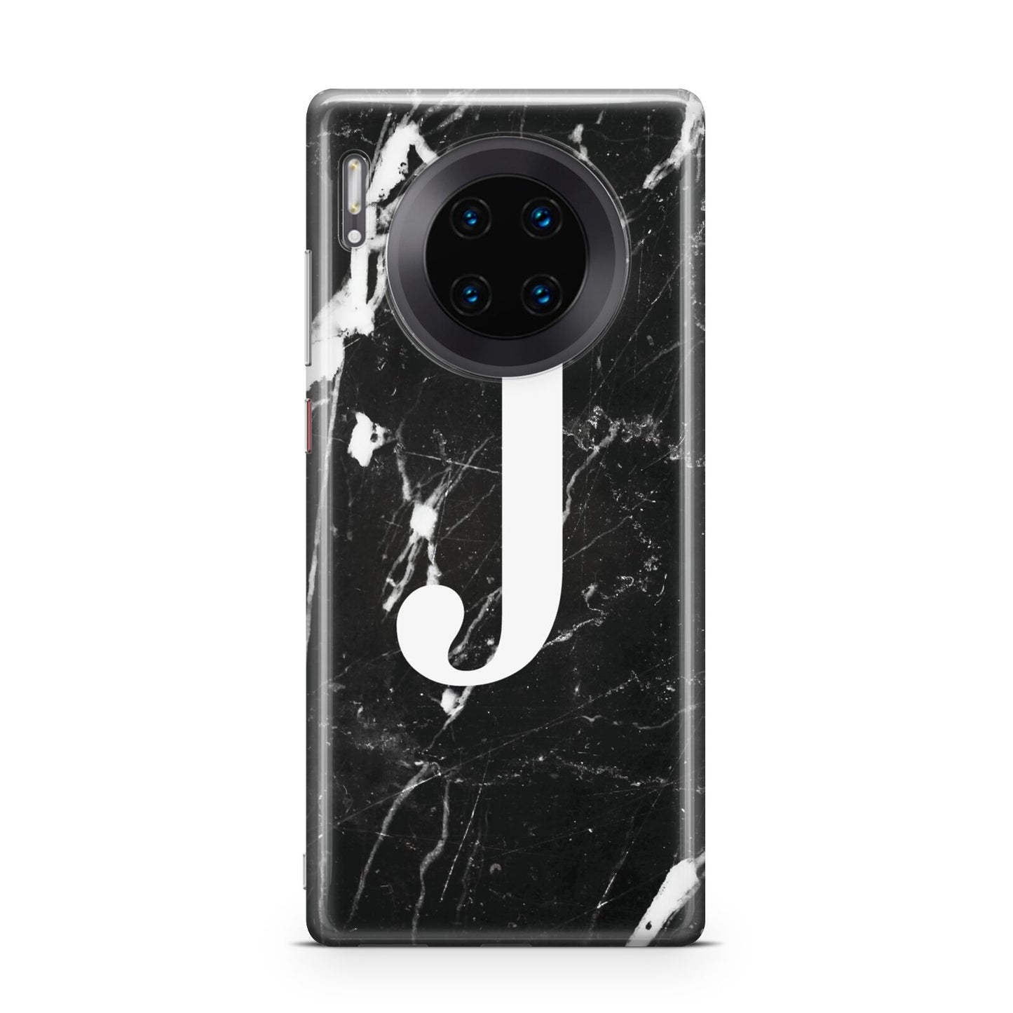 Marble White Initial Personalised Huawei Mate 30 Pro Phone Case