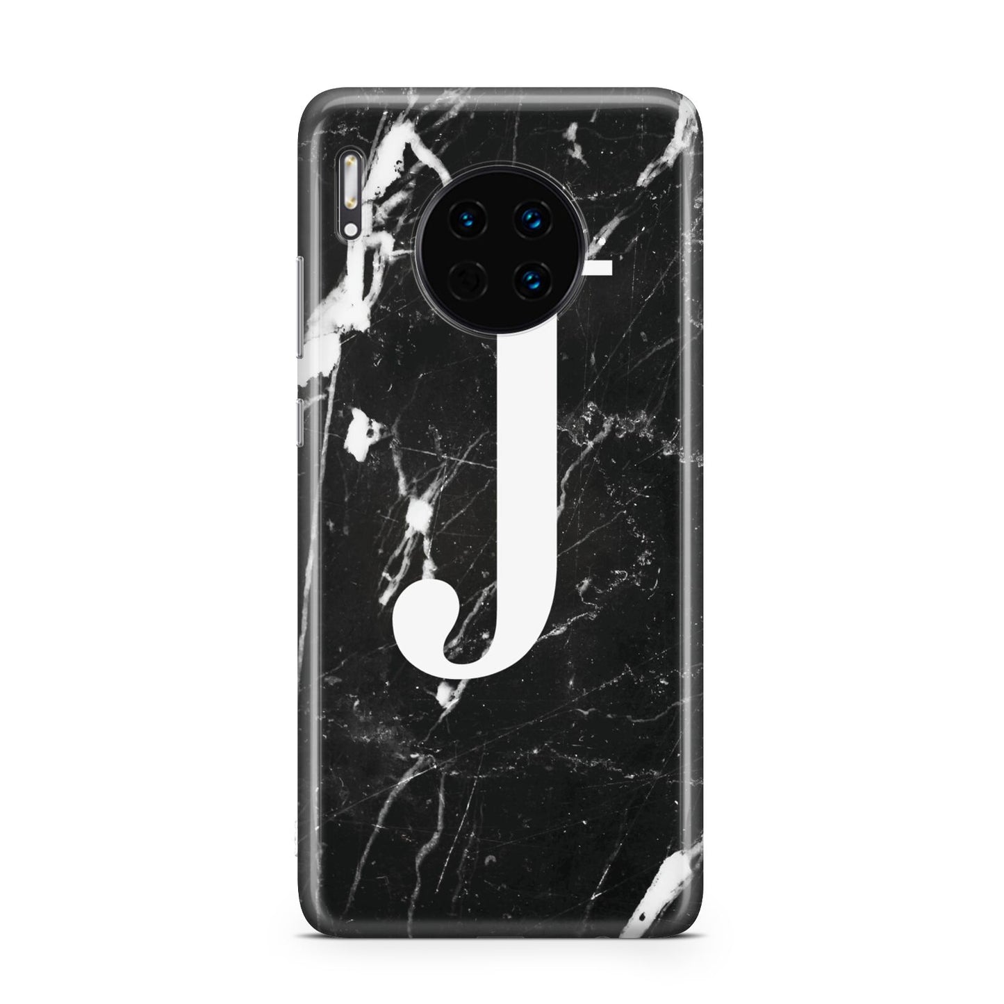 Marble White Initial Personalised Huawei Mate 30