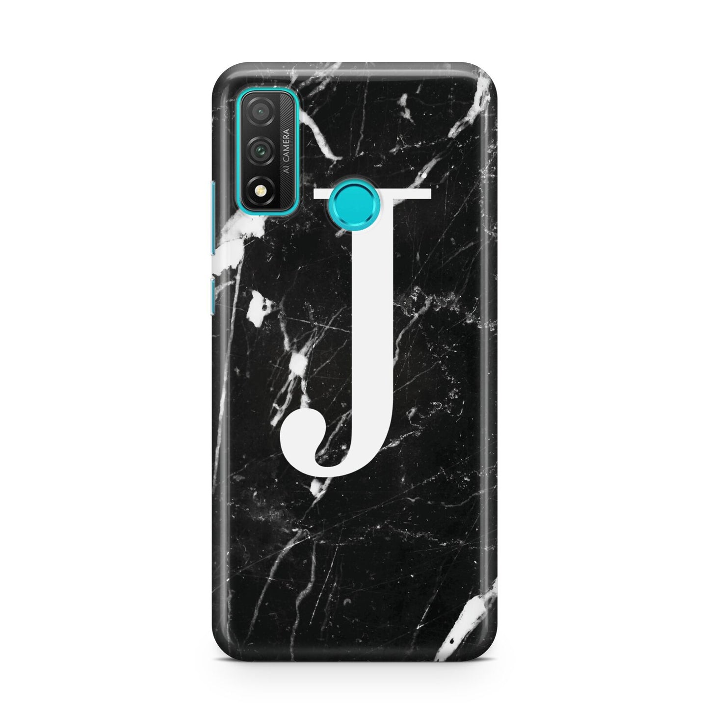 Marble White Initial Personalised Huawei P Smart 2020