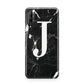 Marble White Initial Personalised Huawei P Smart Pro 2019