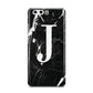 Marble White Initial Personalised Huawei P10 Phone Case
