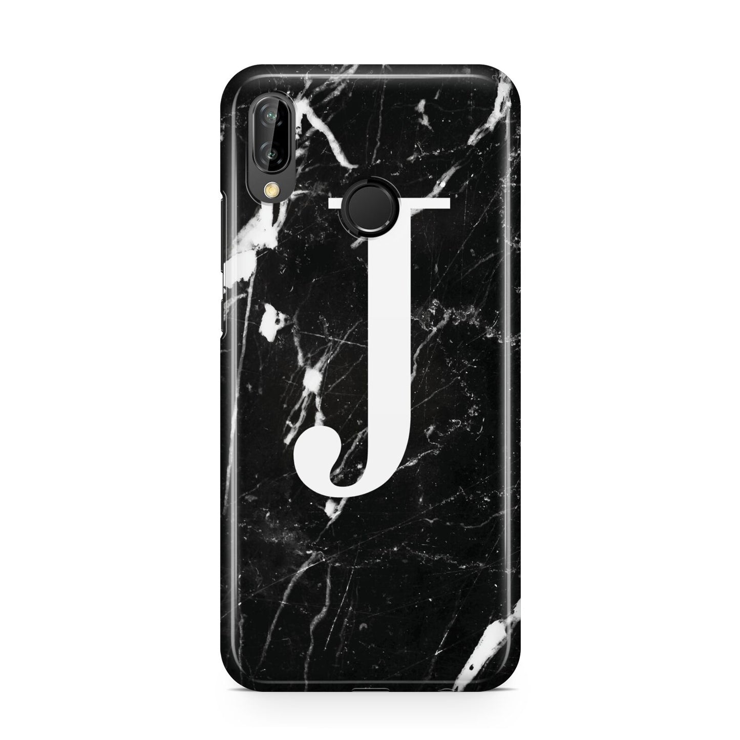 Marble White Initial Personalised Huawei P20 Lite Phone Case
