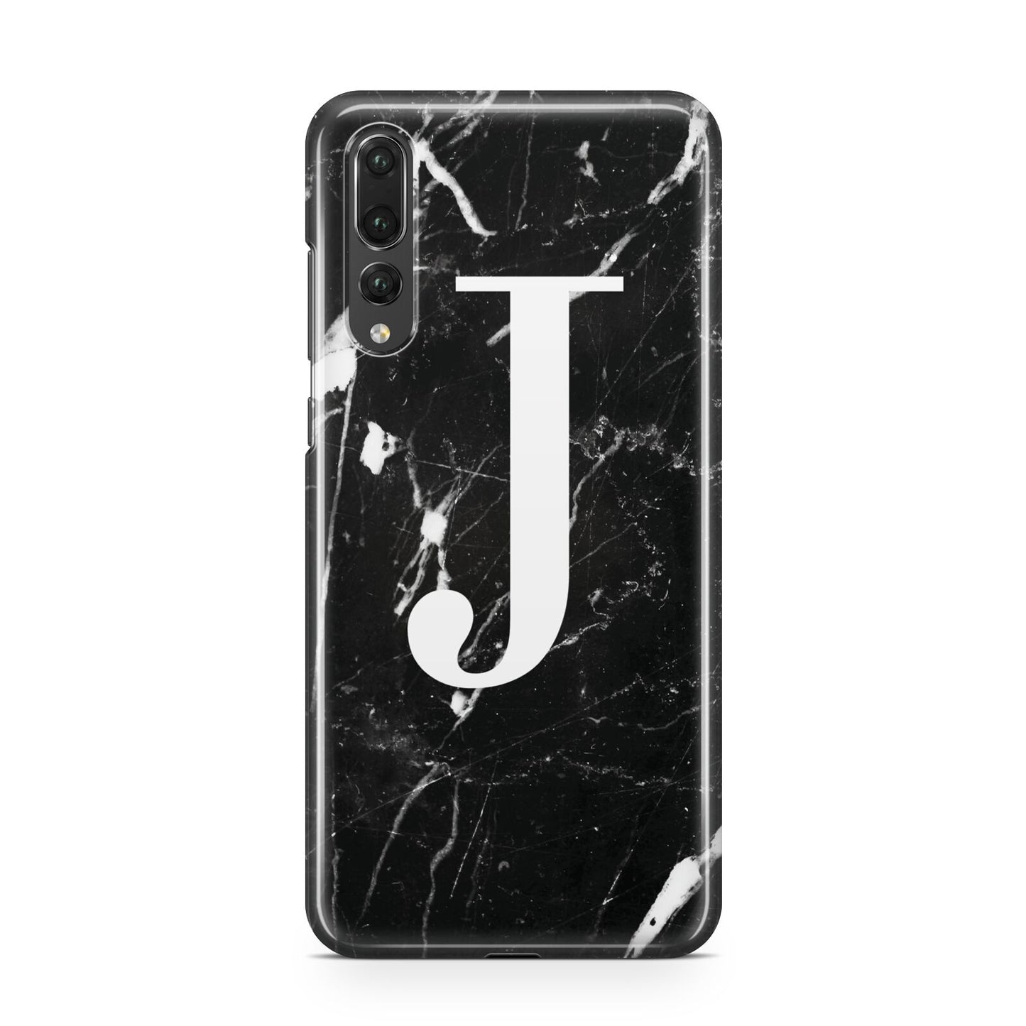 Marble White Initial Personalised Huawei P20 Pro Phone Case