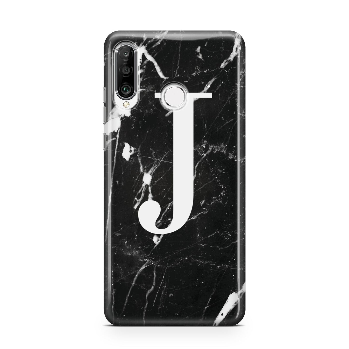 Marble White Initial Personalised Huawei P30 Lite Phone Case