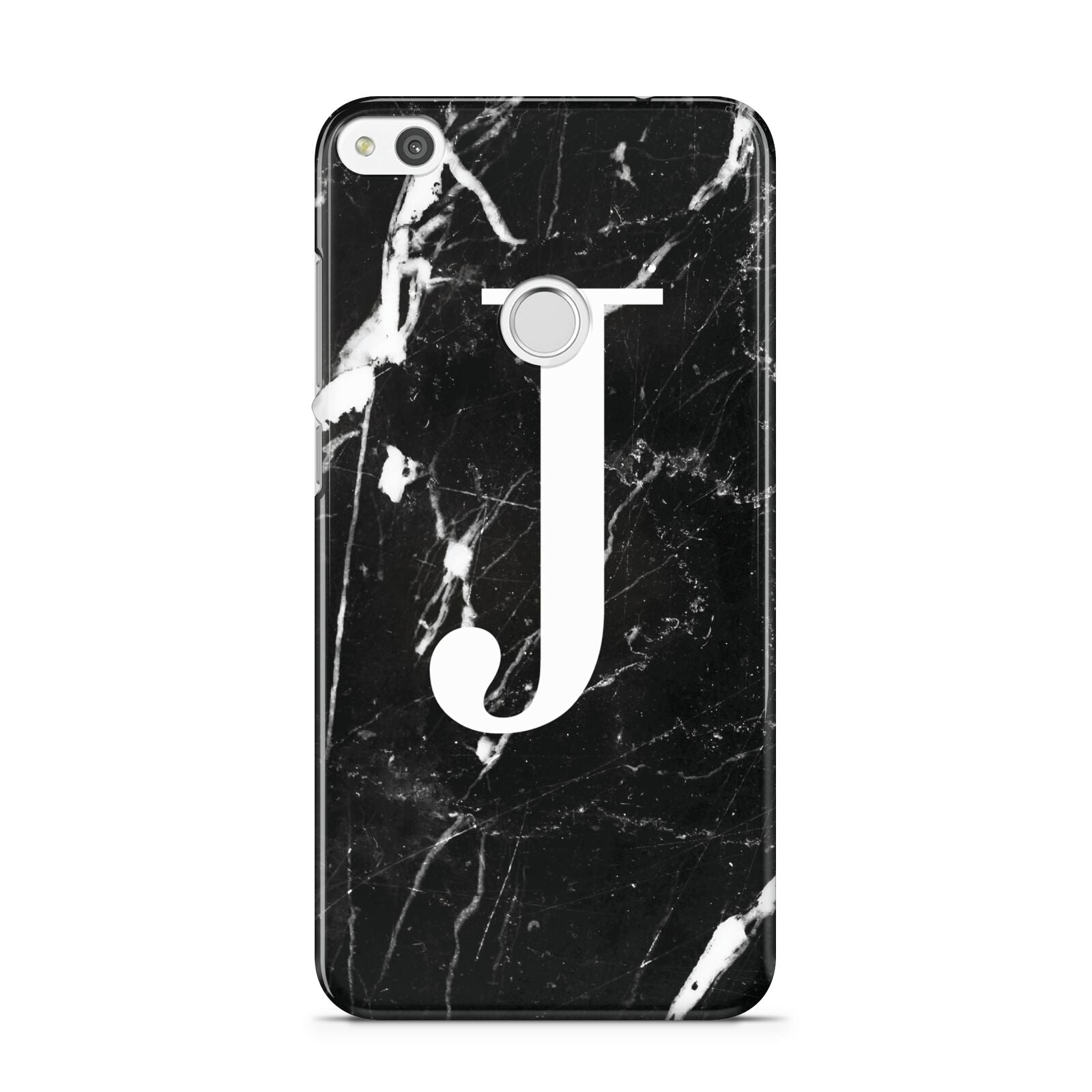 Marble White Initial Personalised Huawei P8 Lite Case