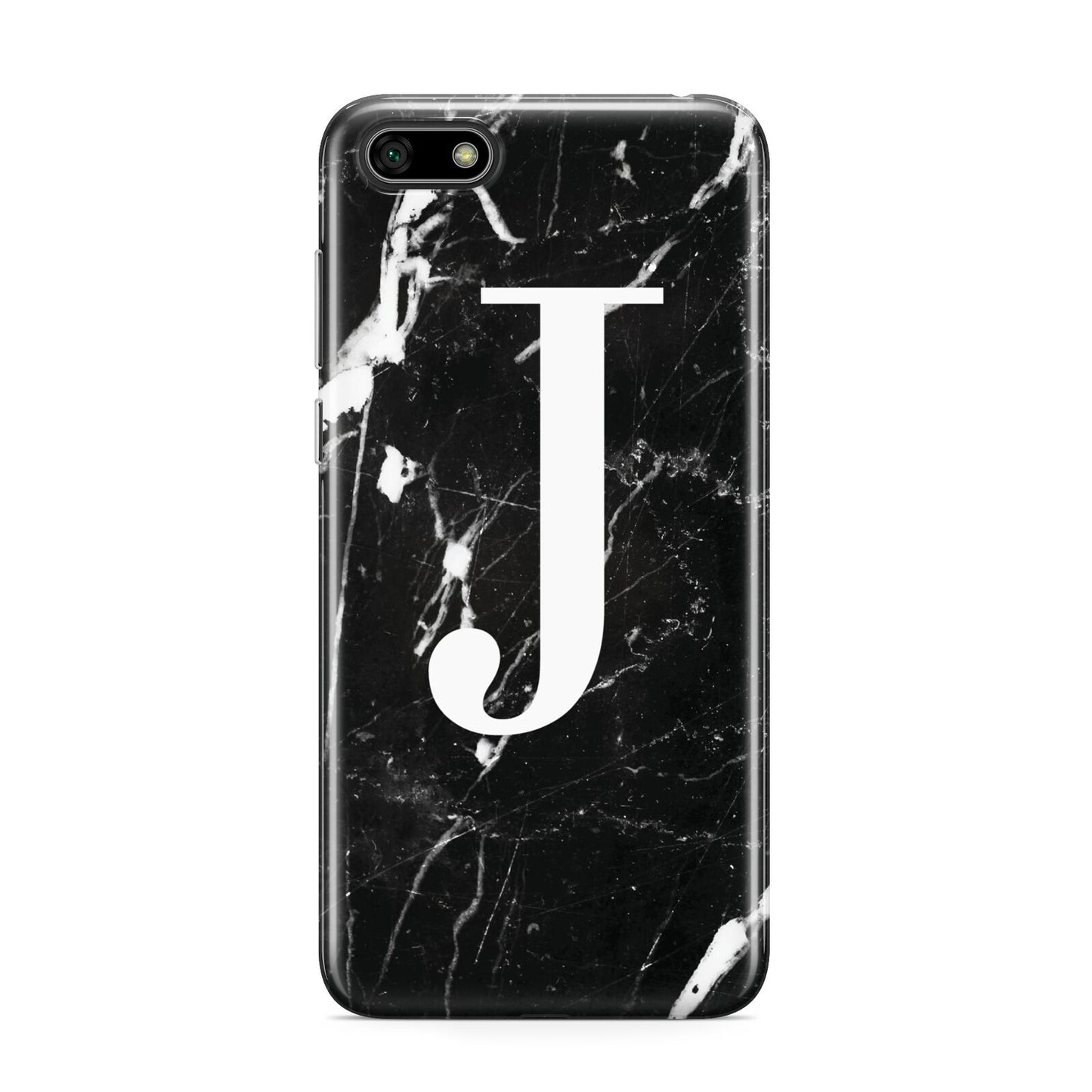 Marble White Initial Personalised Huawei Y5 Prime 2018 Phone Case
