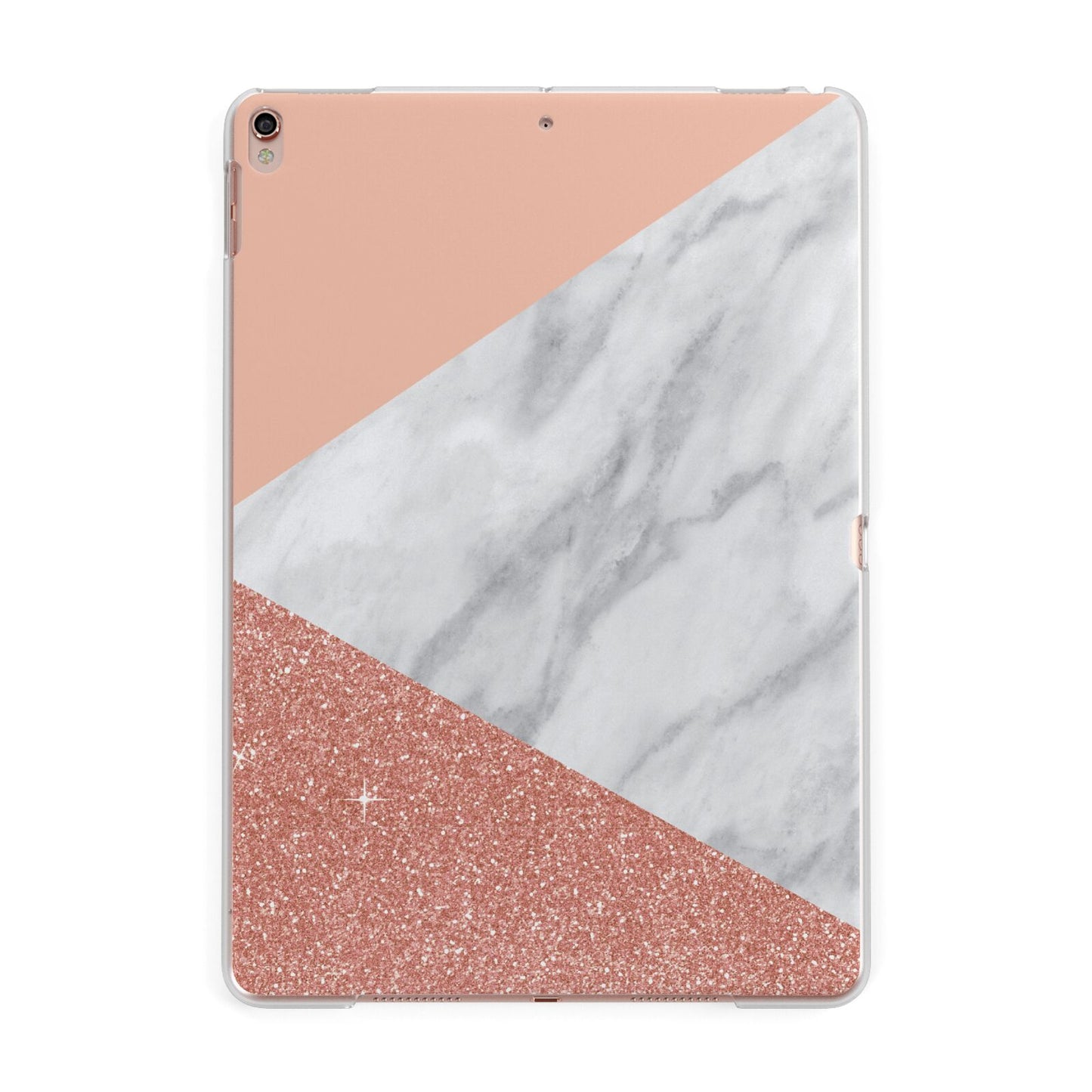 Marble White Rose Gold Apple iPad Rose Gold Case