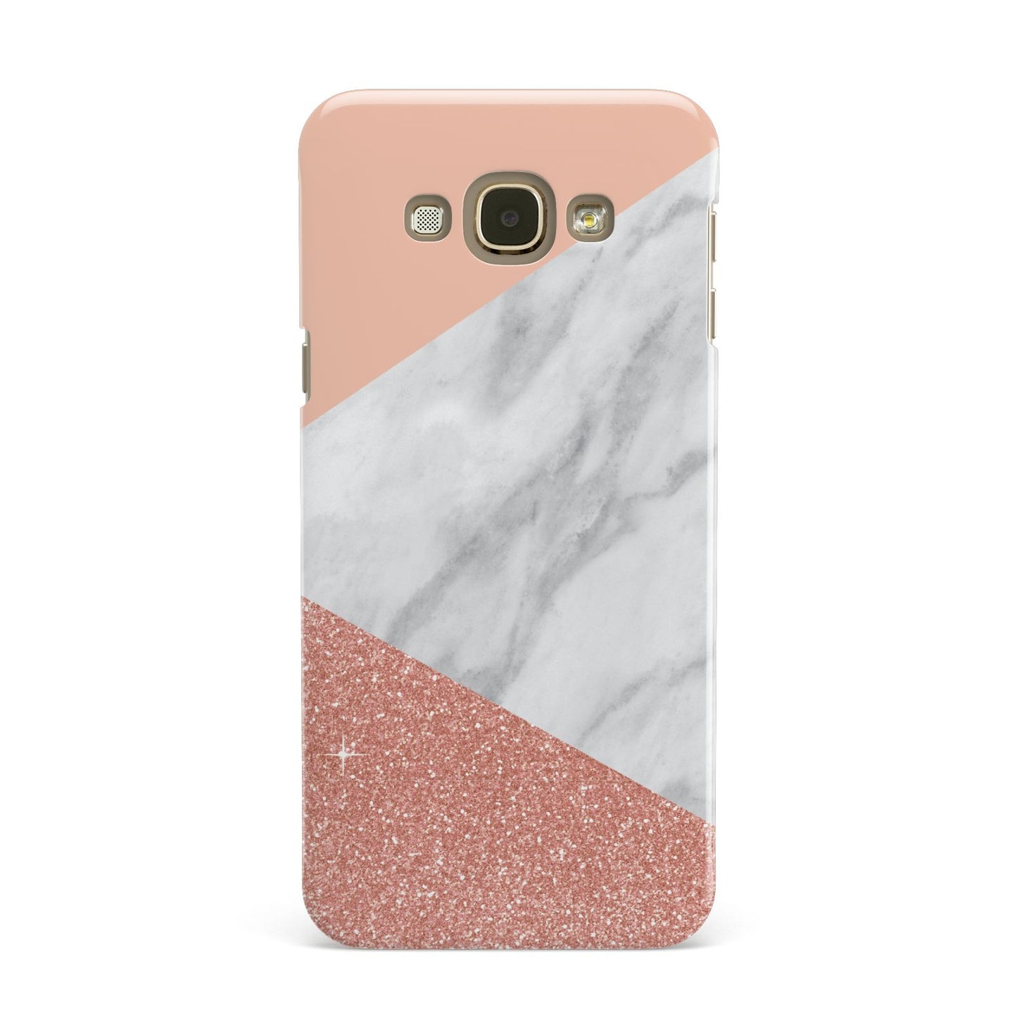 Marble White Rose Gold Samsung Galaxy A8 Case