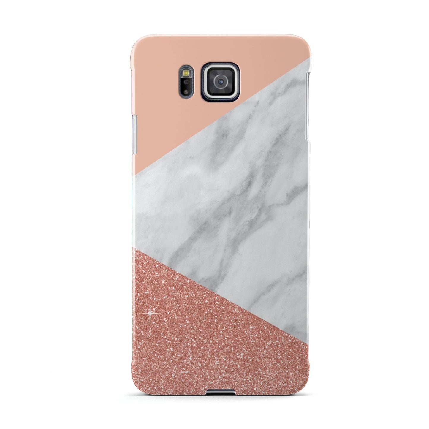 Marble White Rose Gold Samsung Galaxy Alpha Case