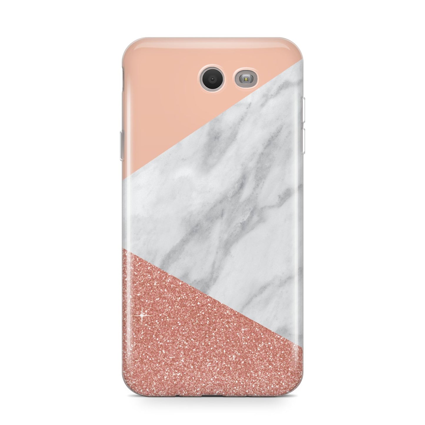 Marble White Rose Gold Samsung Galaxy J7 2017 Case