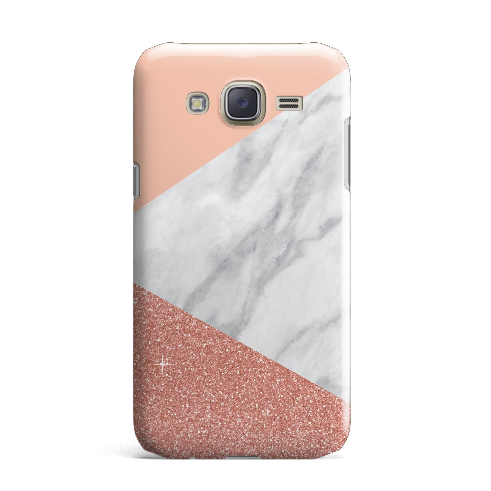 Marble White Rose Gold Samsung Galaxy J7 Case