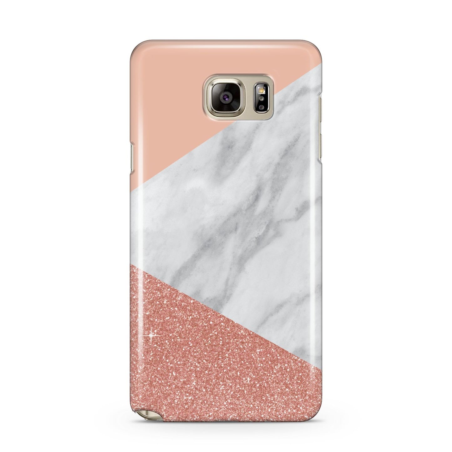 Marble White Rose Gold Samsung Galaxy Note 5 Case