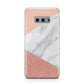 Marble White Rose Gold Samsung Galaxy S10E Case