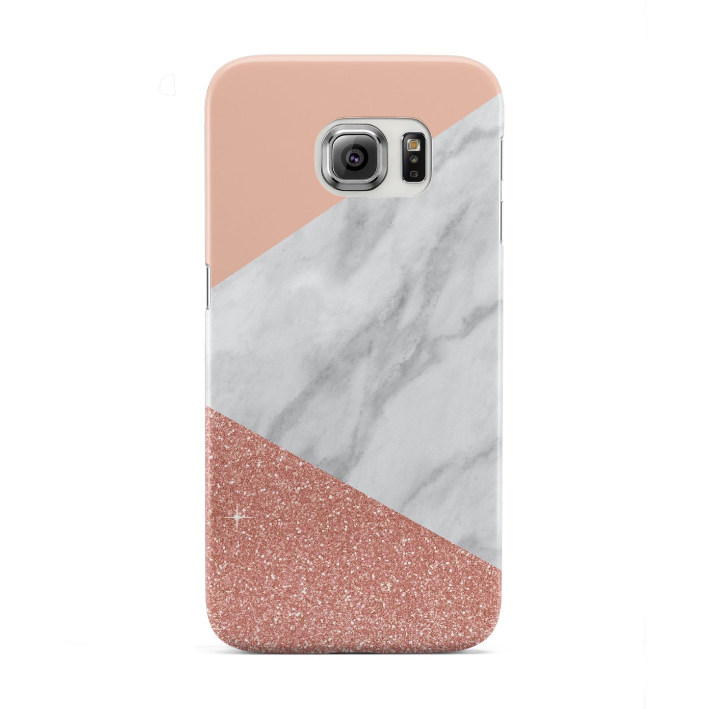 Marble White Rose Gold Samsung Galaxy S6 Edge Case