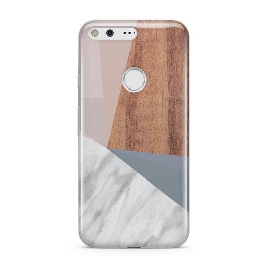 Marble Wood Geometric 1 Google Pixel Case