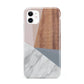 Marble Wood Geometric 1 iPhone 11 3D Tough Case