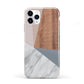 Marble Wood Geometric 1 iPhone 11 Pro 3D Tough Case