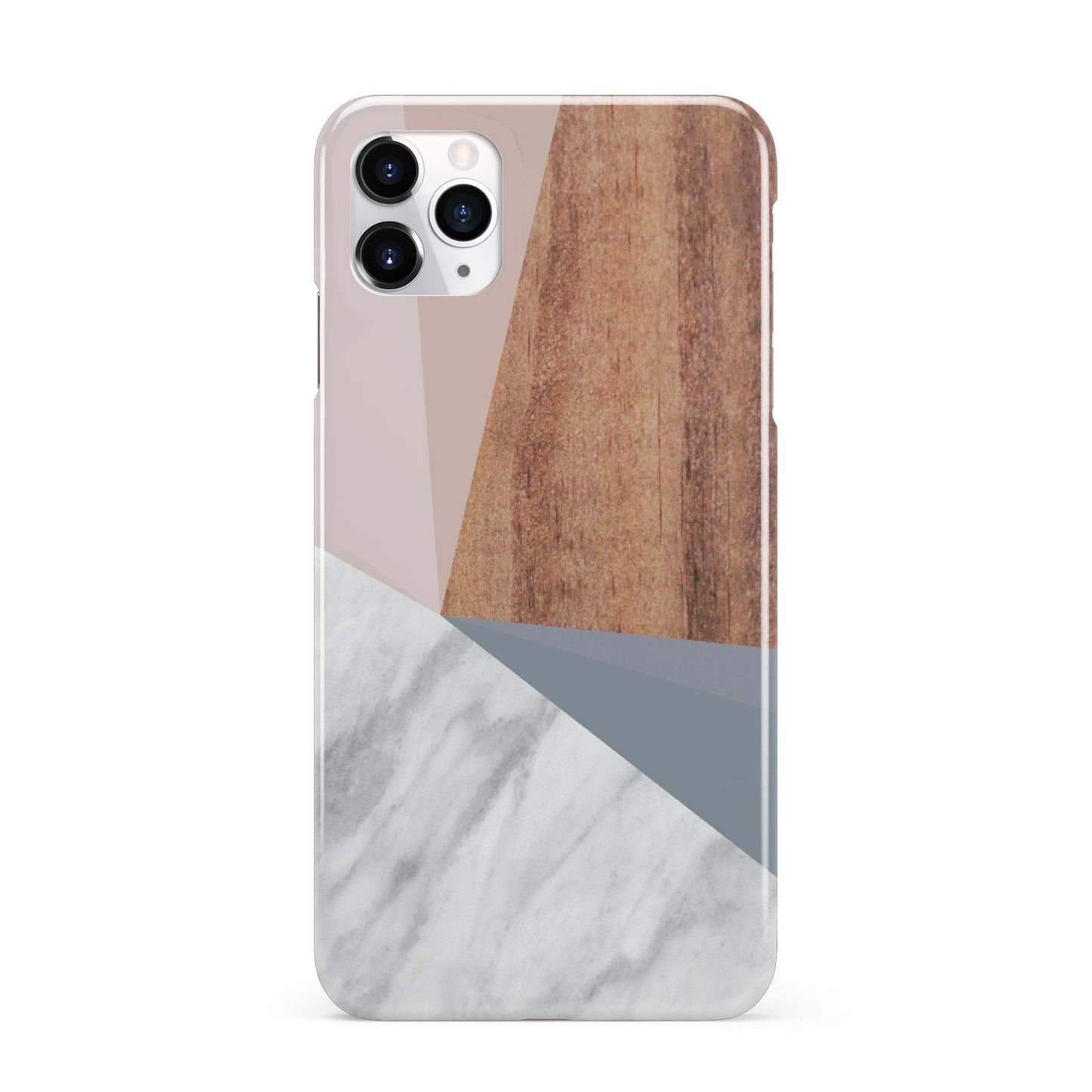 Marble Wood Geometric 1 iPhone 11 Pro Max 3D Snap Case