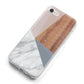 Marble Wood Geometric 1 iPhone 8 Bumper Case on Silver iPhone Alternative Image