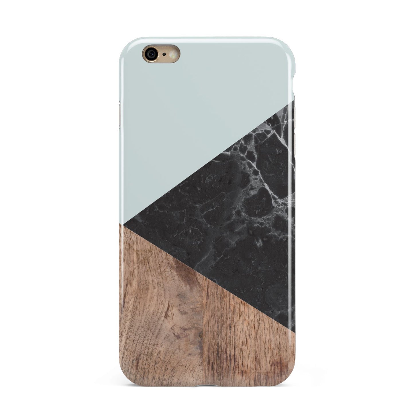 Marble Wood Geometric 2 Apple iPhone 6 Plus 3D Tough Case