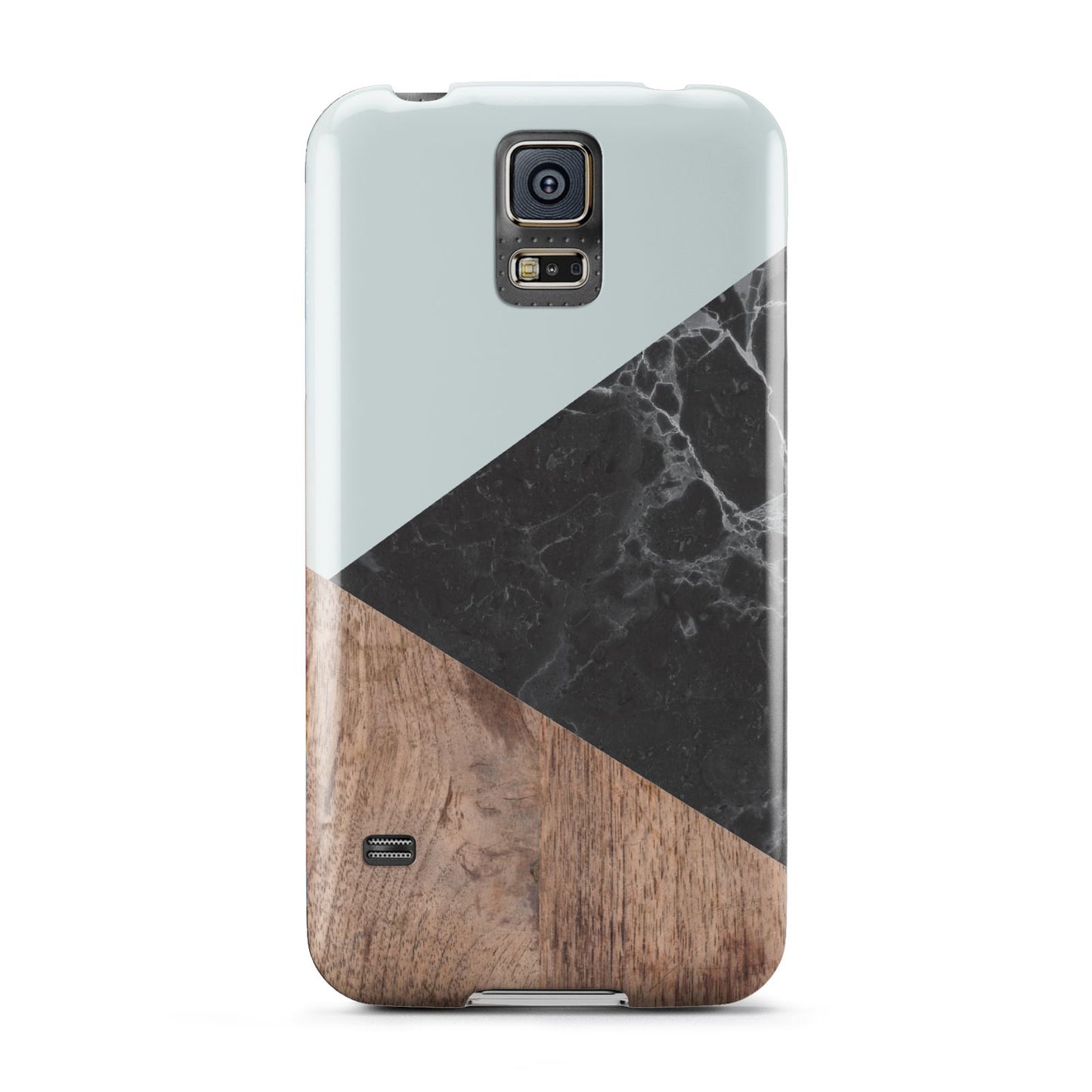 Marble Wood Geometric 2 Samsung Galaxy S5 Case