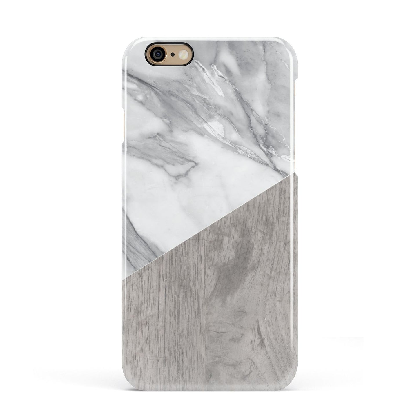 Marble Wood Geometric 5 Apple iPhone 6 3D Snap Case