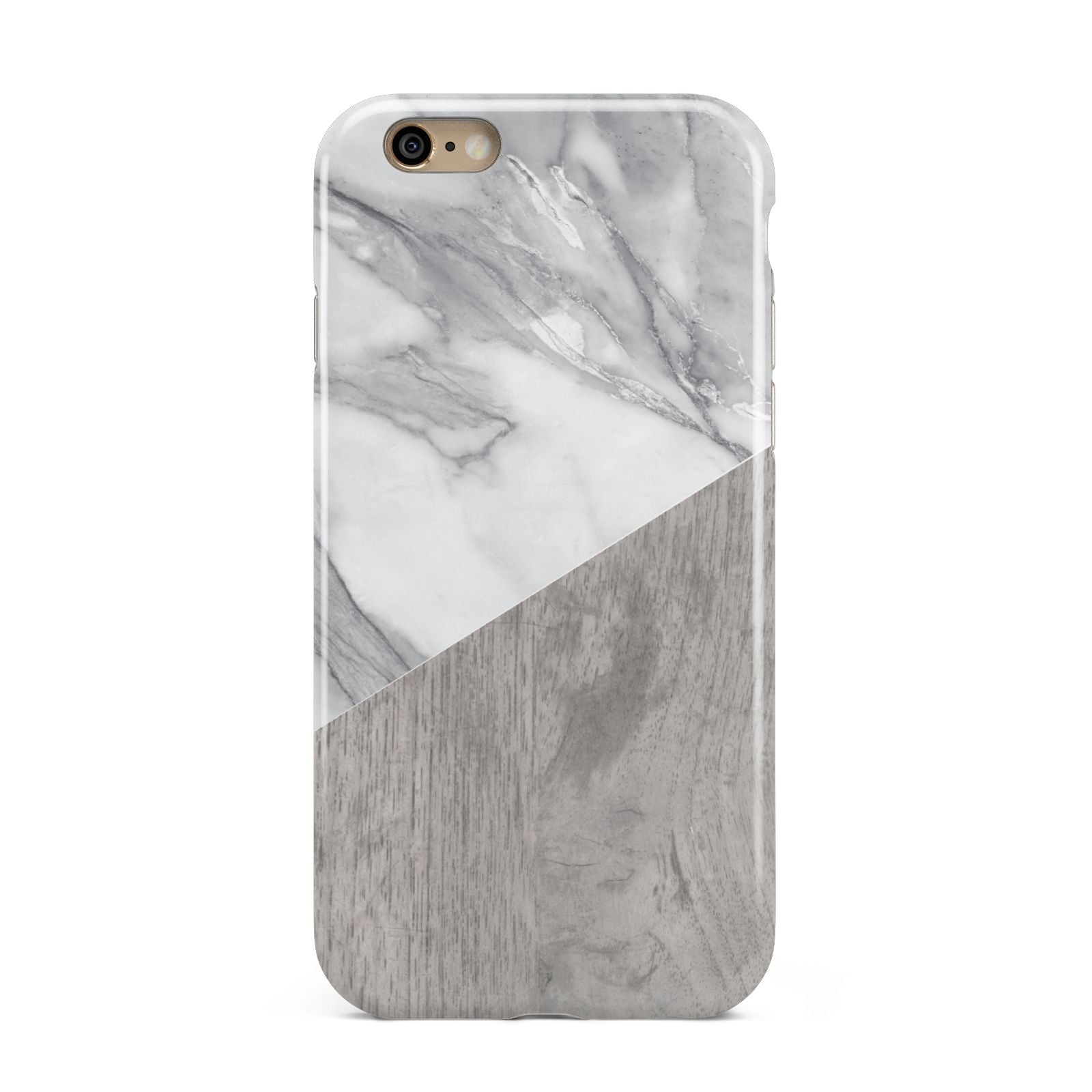 Marble Wood Geometric 5 Apple iPhone 6 3D Tough Case