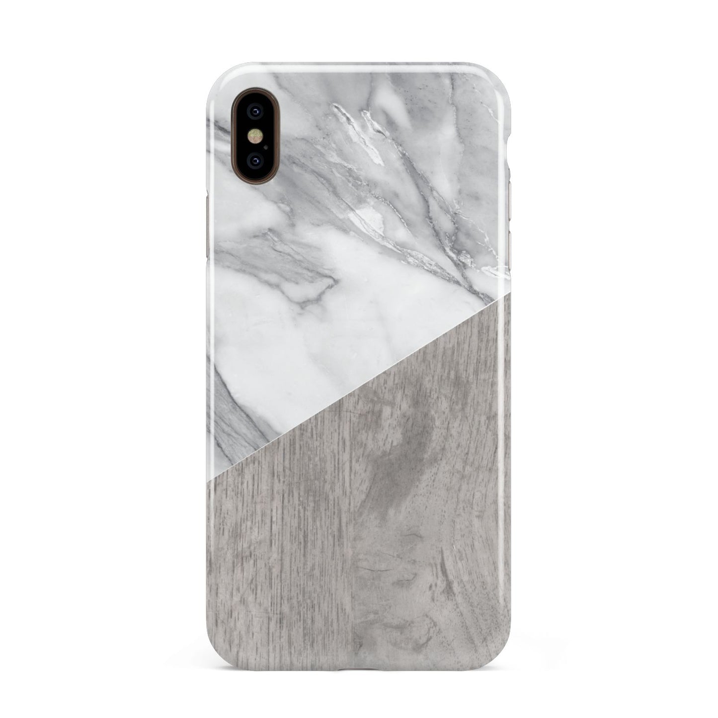 Marble Wood Geometric 5 Apple iPhone Xs Max 3D Tough Case