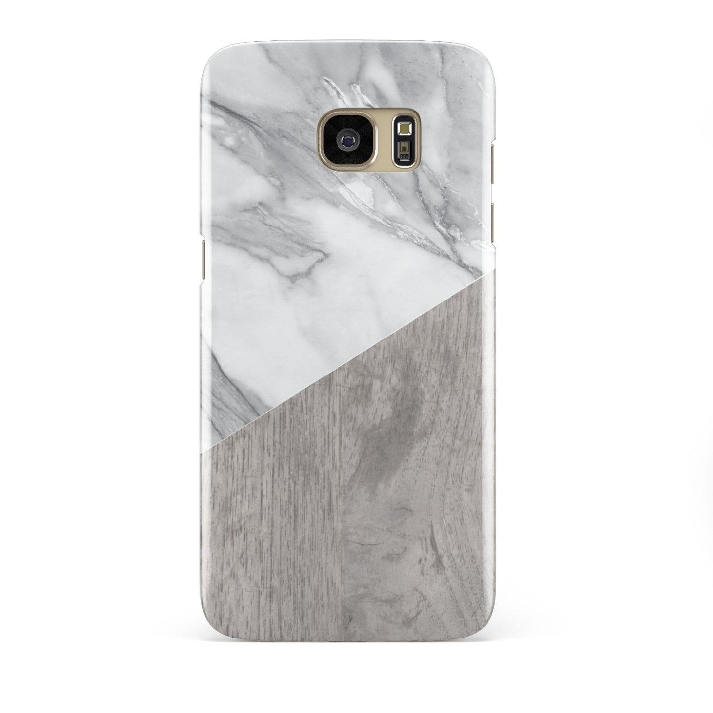 Marble Wood Geometric 5 Samsung Galaxy S7 Edge Case