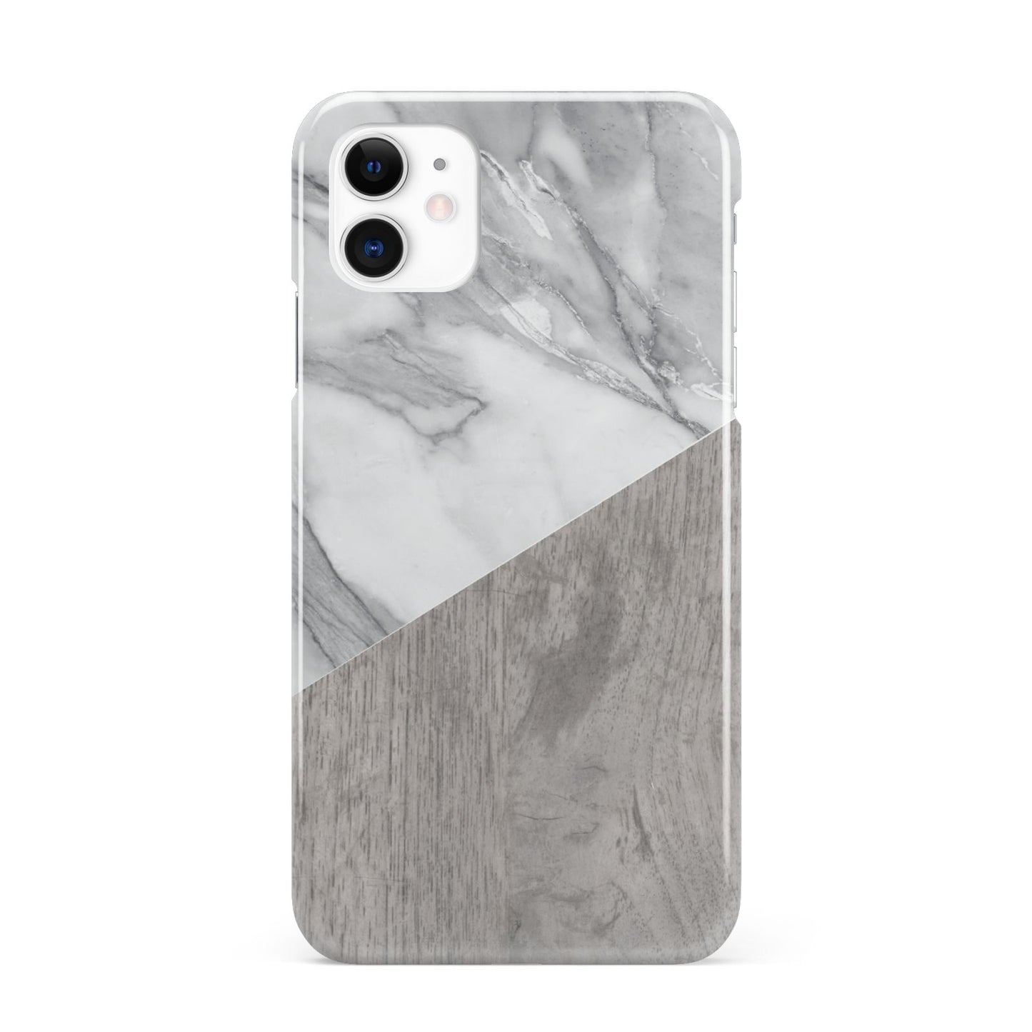 Marble Wood Geometric 5 iPhone 11 3D Snap Case