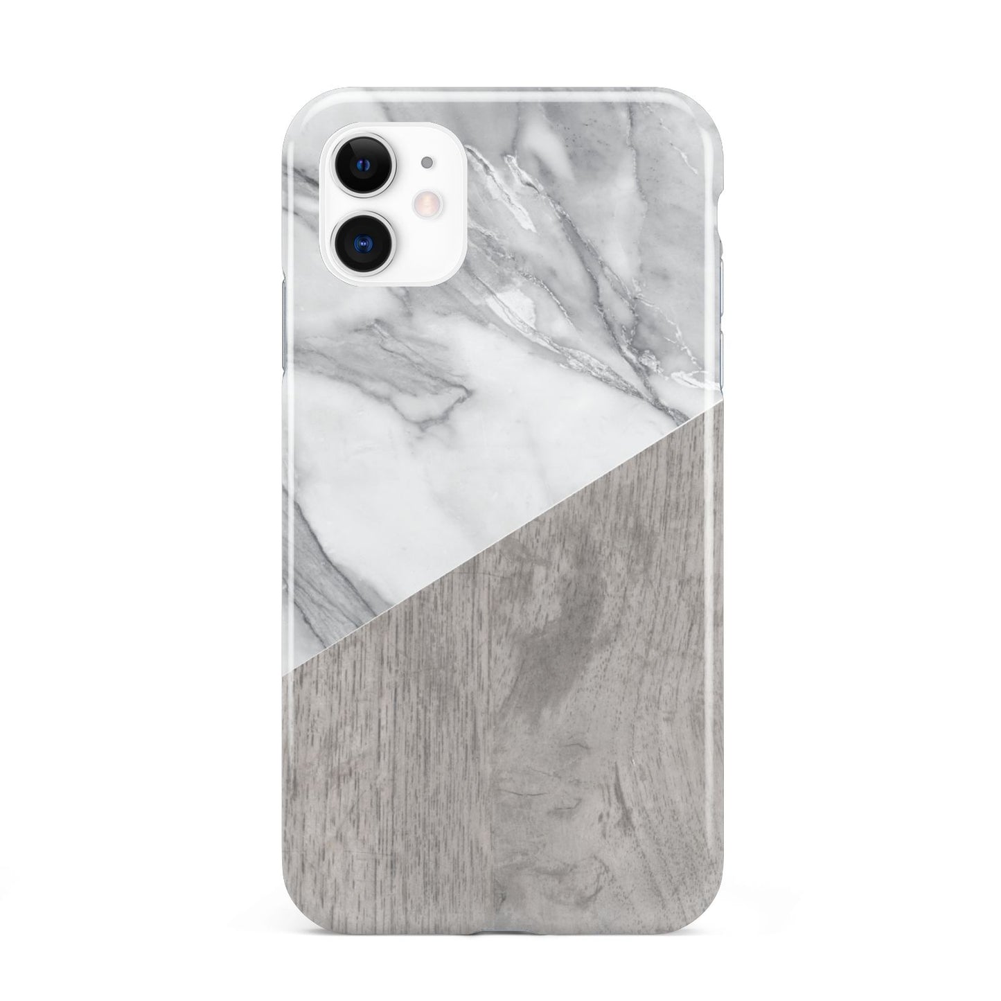 Marble Wood Geometric 5 iPhone 11 3D Tough Case