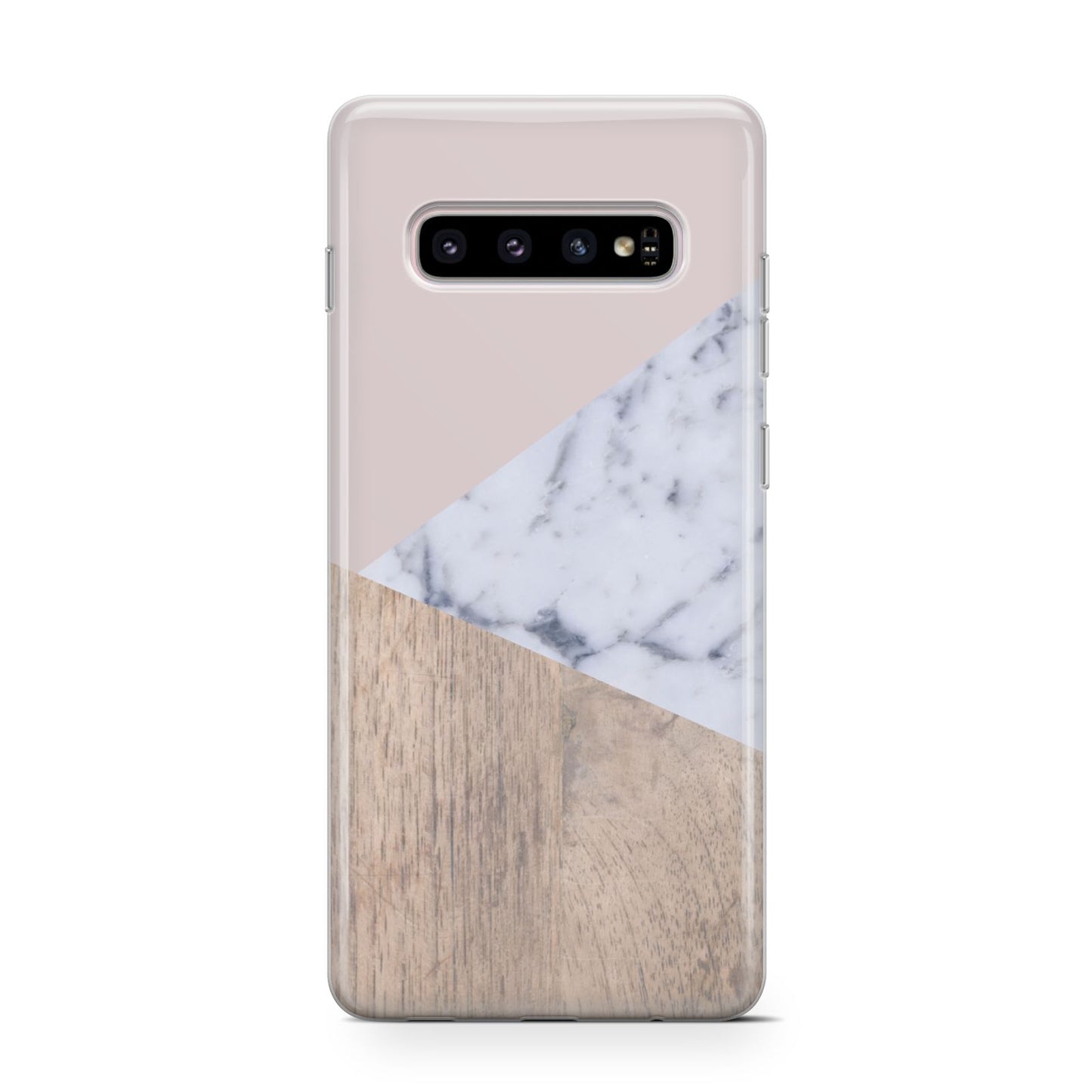 Marble Wood Geometric 7 Samsung Galaxy S10 Case