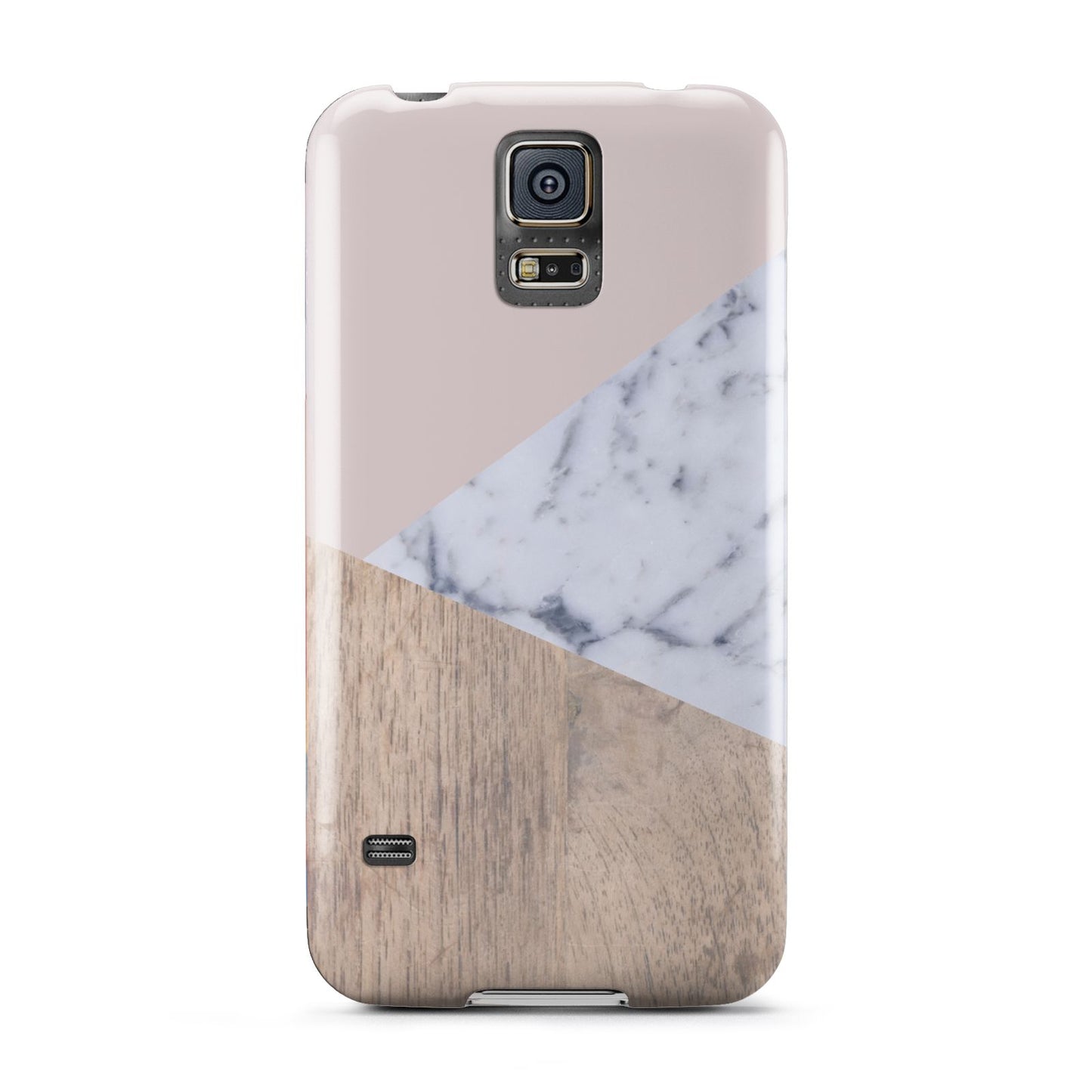 Marble Wood Geometric 7 Samsung Galaxy S5 Case