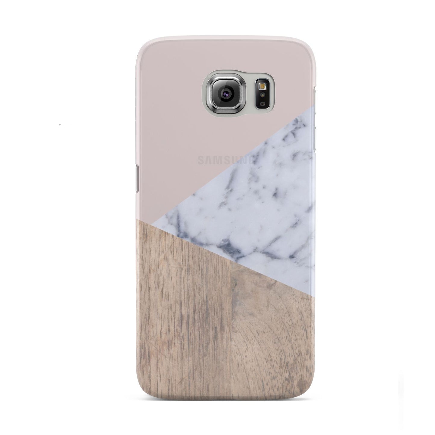 Marble Wood Geometric 7 Samsung Galaxy S6 Case