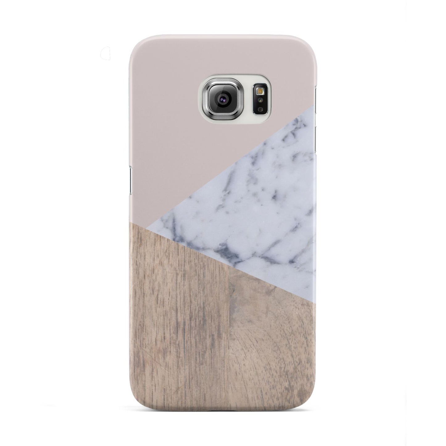 Marble Wood Geometric 7 Samsung Galaxy S6 Edge Case