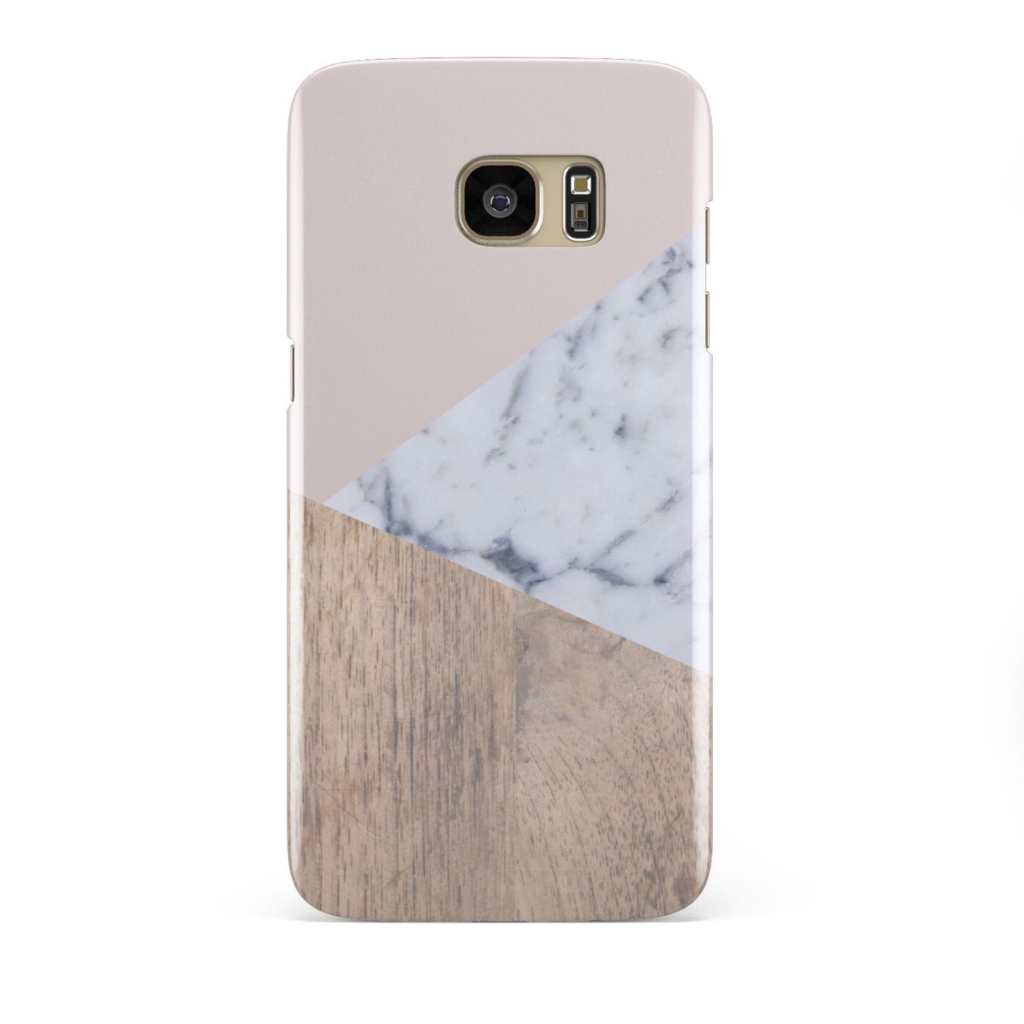 Marble Wood Geometric 7 Samsung Galaxy S7 Edge Case