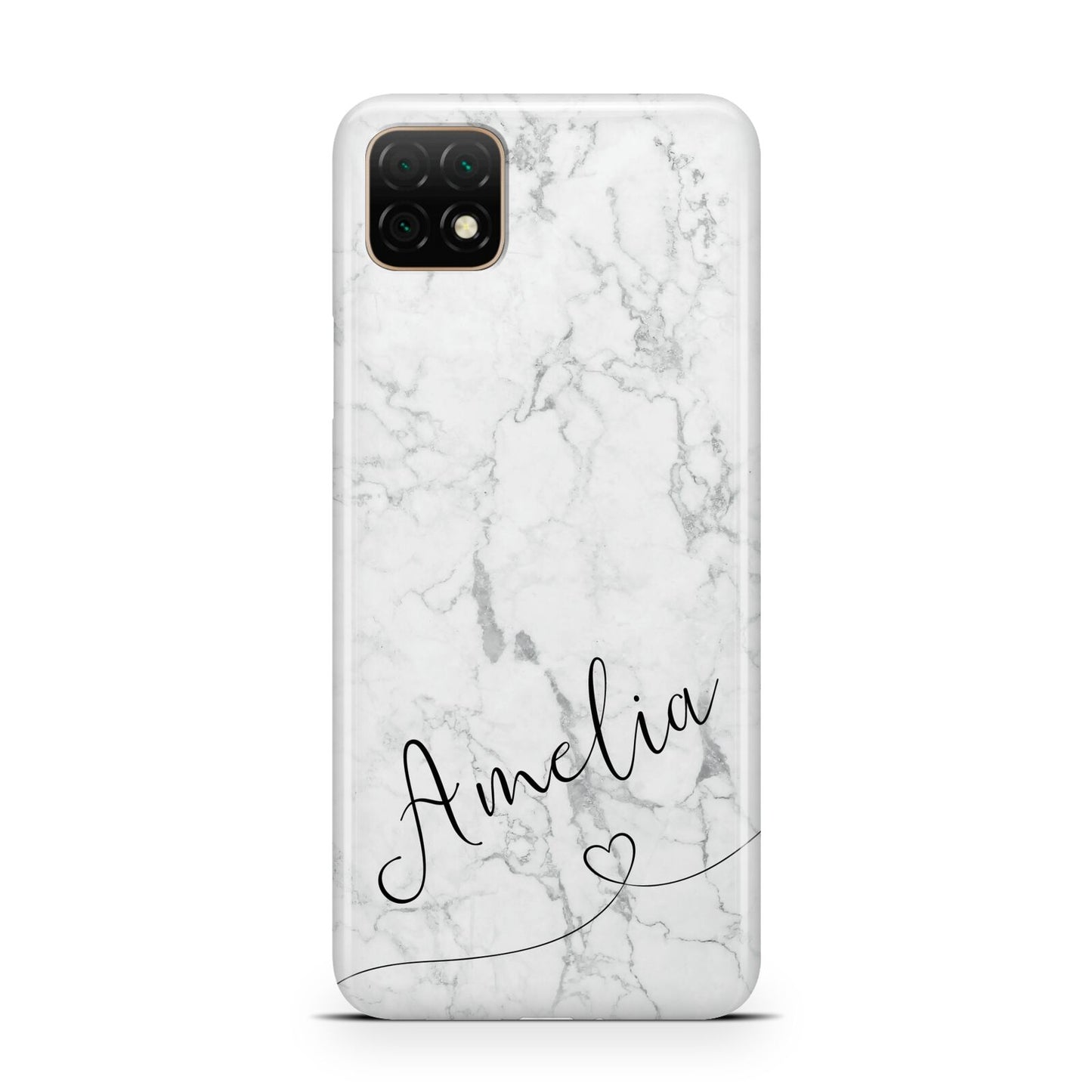 Marble with Custom Name Huawei Enjoy 20 Phone Case