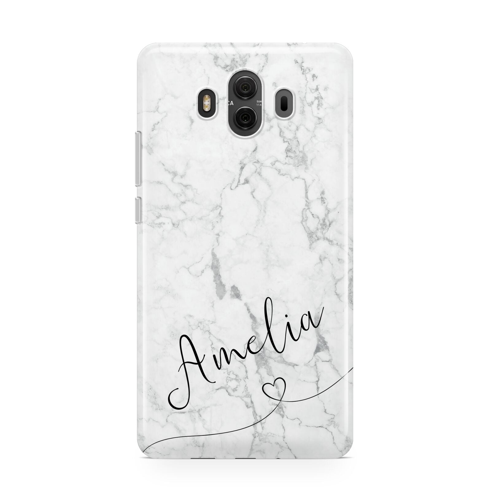 Marble with Custom Name Huawei Mate 10 Protective Phone Case