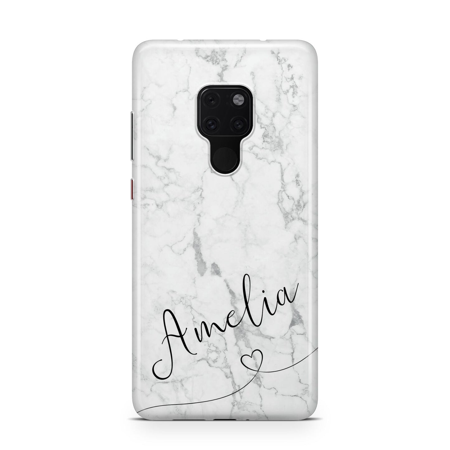 Marble with Custom Name Huawei Mate 20 Phone Case