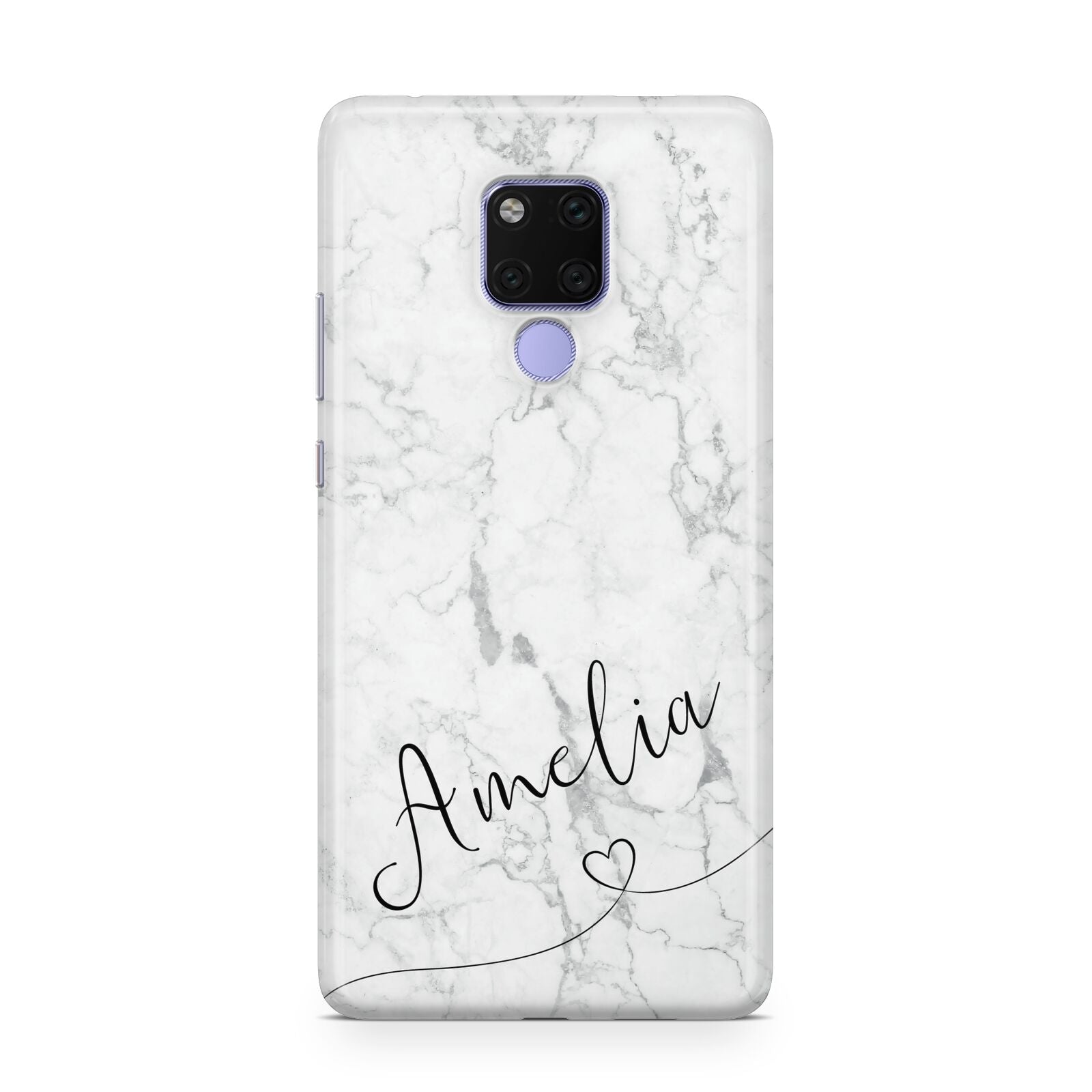 Marble with Custom Name Huawei Mate 20X Phone Case