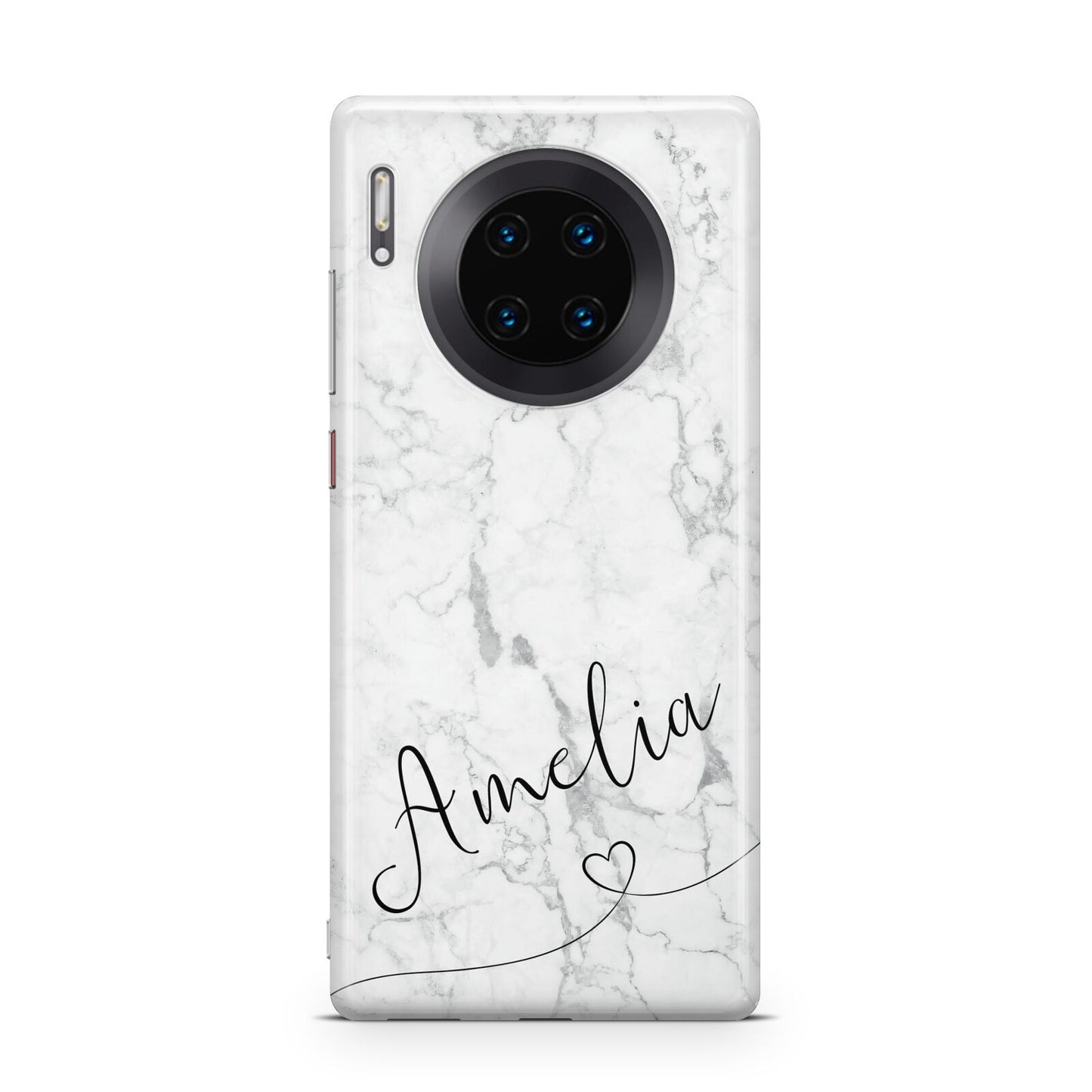 Marble with Custom Name Huawei Mate 30 Pro Phone Case