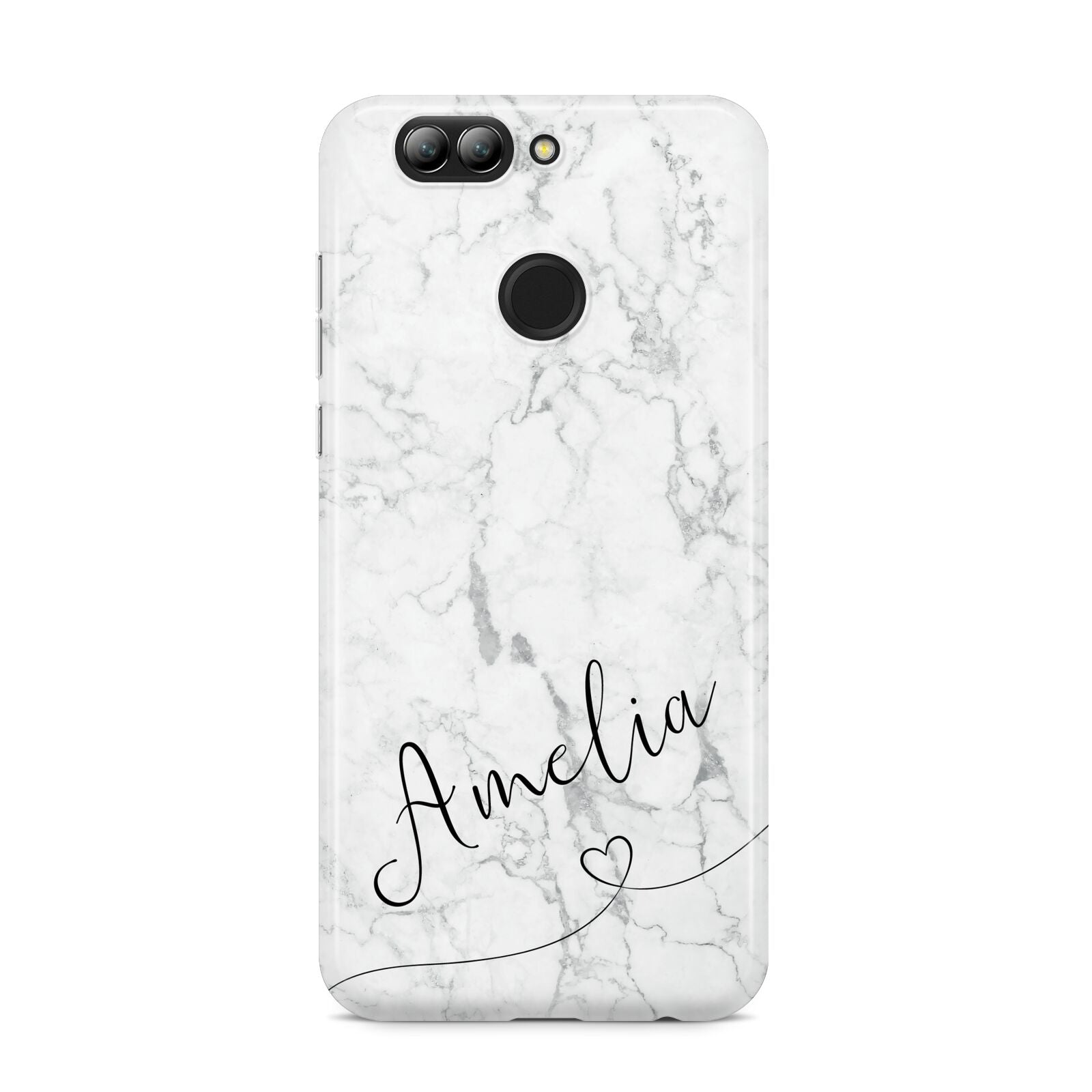 Marble with Custom Name Huawei Nova 2s Phone Case