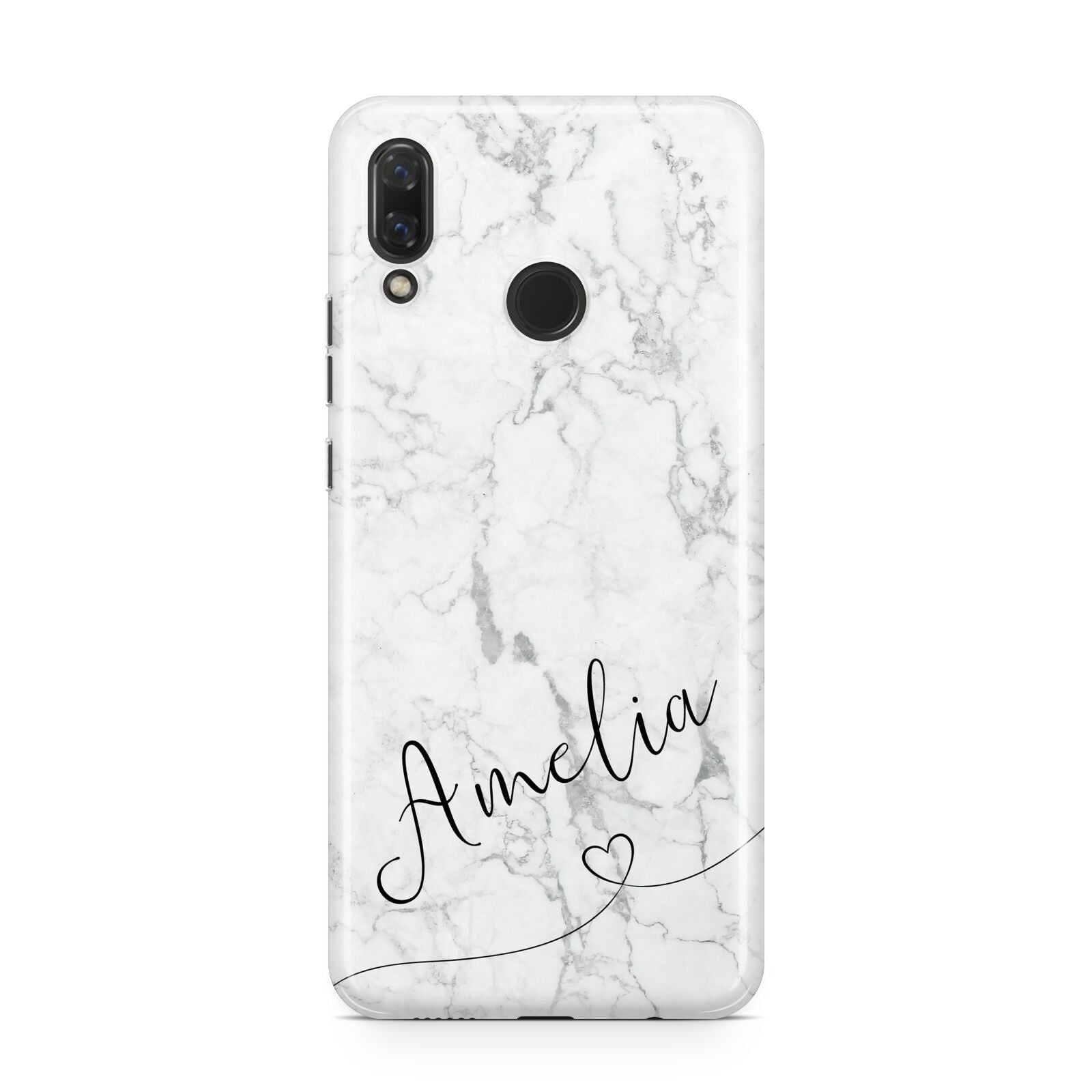 Marble with Custom Name Huawei Nova 3 Phone Case