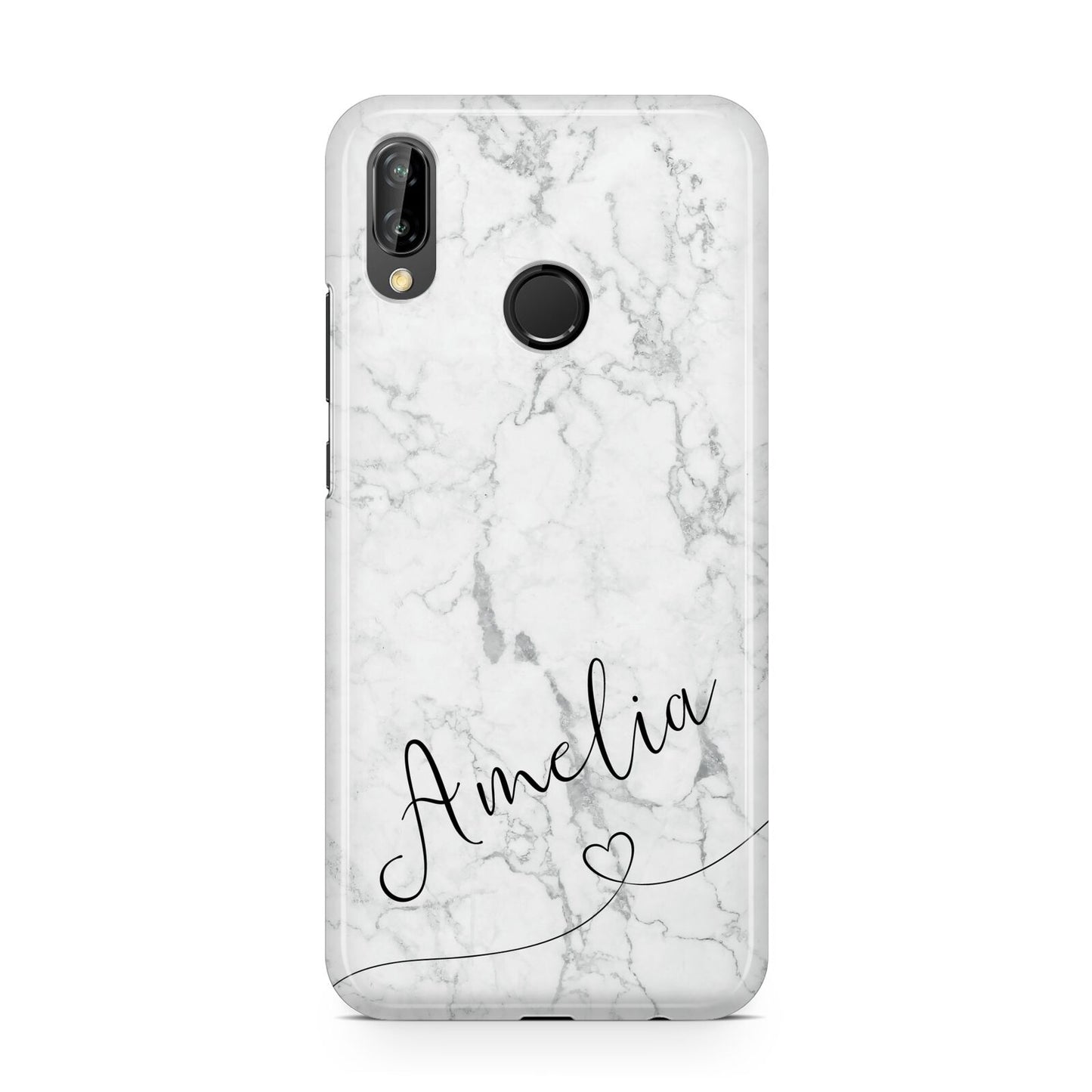 Marble with Custom Name Huawei P20 Lite Phone Case